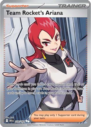 POKEMON TCG - Team Rocket's Ariana 224/182 SV10 Destined Rivals - Ultra Rare