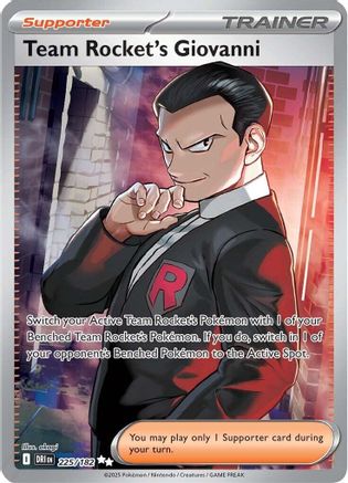 POKEMON TCG - Team Rocket's Giovanni 225/182 SV10 Destined Rivals - Ultra Rare