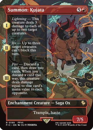 MAGIC: THE GATHERING  - Summon: Kujata (Borderless) (FIC-199) - Commander: FINAL FANTASY Foil