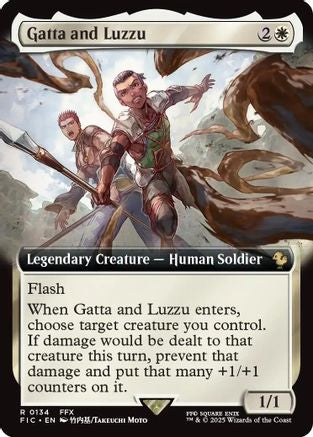 MAGIC: THE GATHERING  - Gatta and Luzzu (Extended Art) (FIC-134) - Commander: FINAL FANTASY Foil
