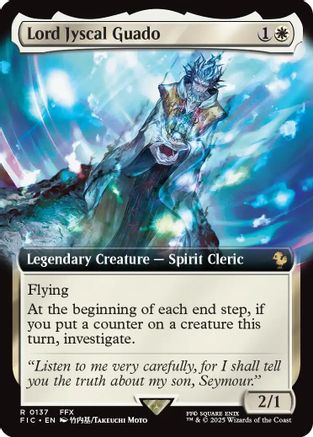 MAGIC: THE GATHERING  - Lord Jyscal Guado (Extended Art) (FIC-137) - Commander: FINAL FANTASY Foil