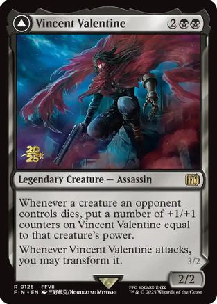 MAGIC: THE GATHERING  - Vincent Valentine (PRE-125) - Prerelease Cards Foil