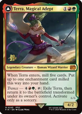 MAGIC: THE GATHERING  - Terra, Magical Adept (PRE-245) - Prerelease Cards Foil