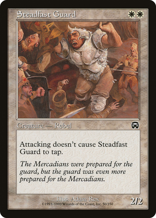 MAGIC: THE GATHERING  - Steadfast Guard (MMQ-050) - Mercadian Masques Foil