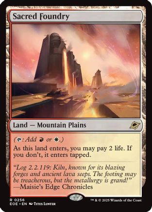 MAGIC: THE GATHERING  - Sacred Foundry (EOE-256) - Edge of Eternities Foil
