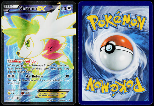 POKEMON SHAYMIN EX 106/108 ROARING SKIES ULTRA RARE