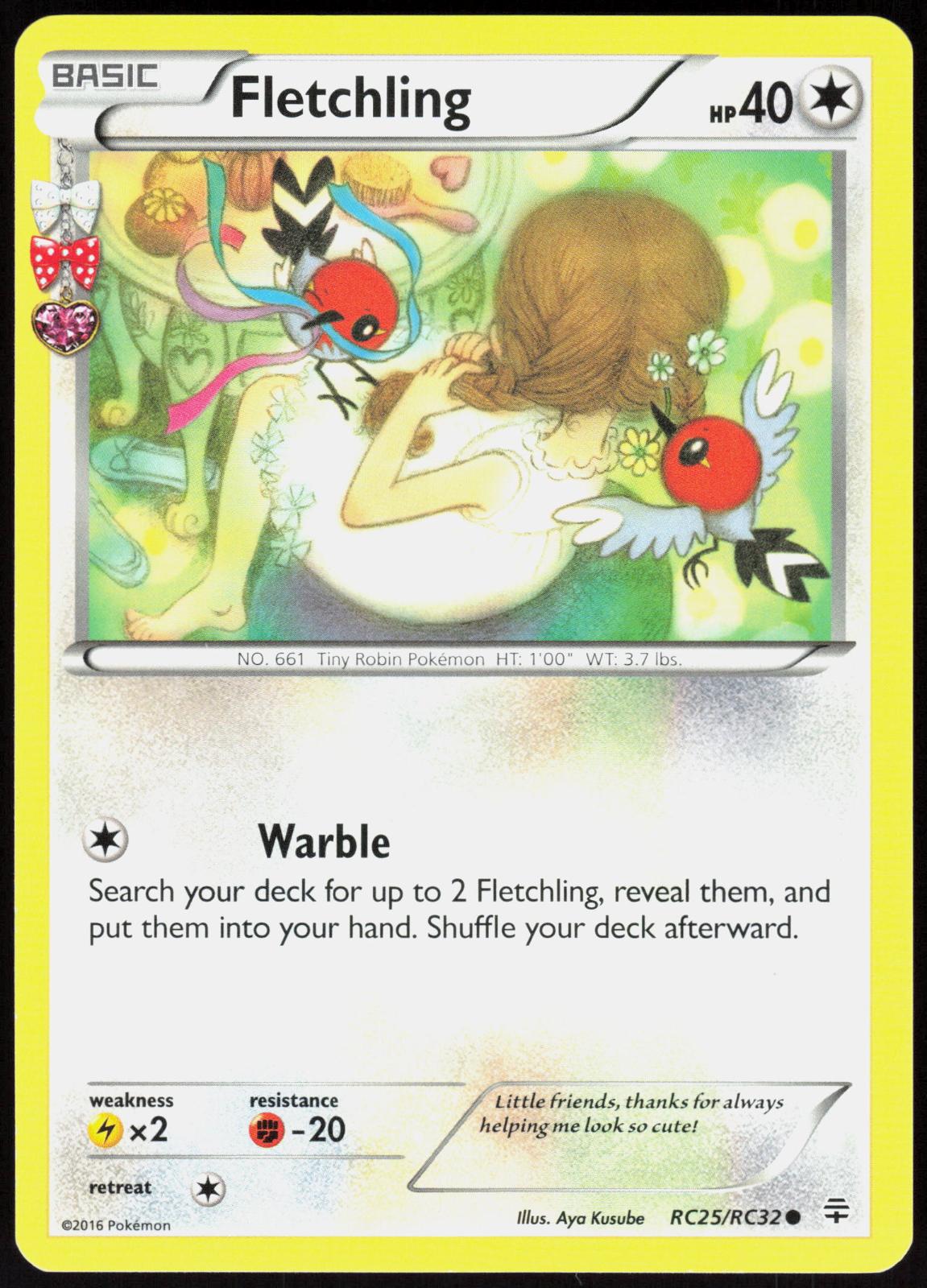 FLETCHLING RC25/RC32 GENERATIONS POKEMON COMMON LP