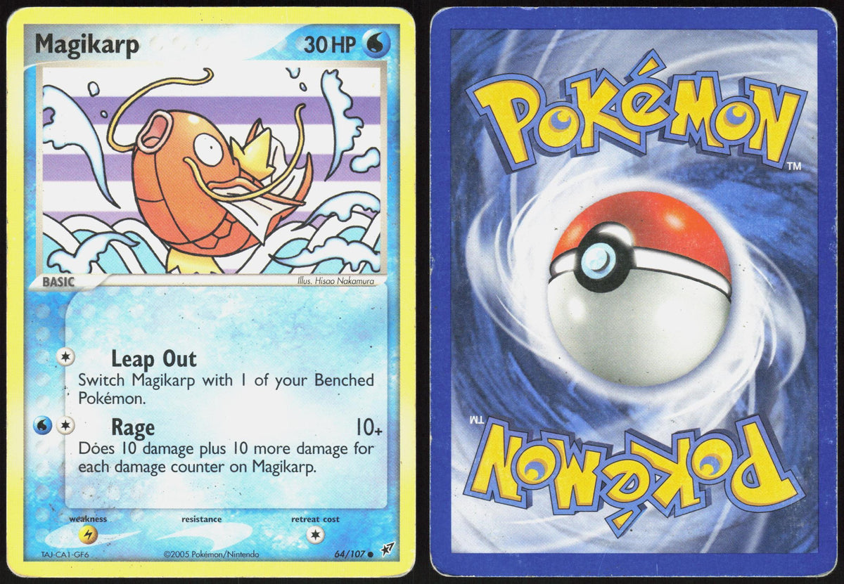 MAGIKARP 64/107 DEOXYS POKEMON COMMON HP