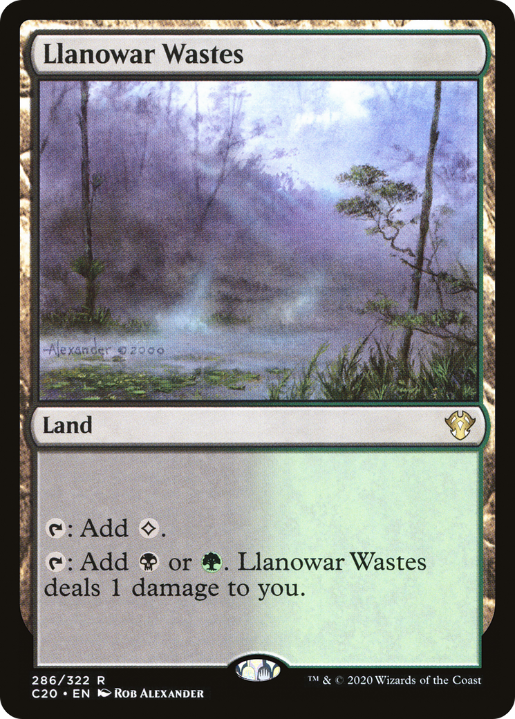 MAGIC: THE GATHERING  - Llanowar Wastes (C20-286) - Commander 2020