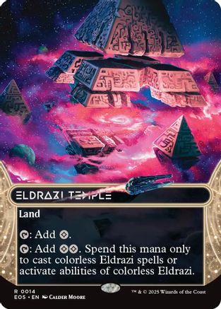 MAGIC: THE GATHERING  - Eldrazi Temple (0014) (Borderless) (EOS-014) - Edge of Eternities: Stellar Sights