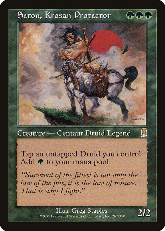MAGIC: THE GATHERING  - Seton, Krosan Protector (ODY-267) - Odyssey