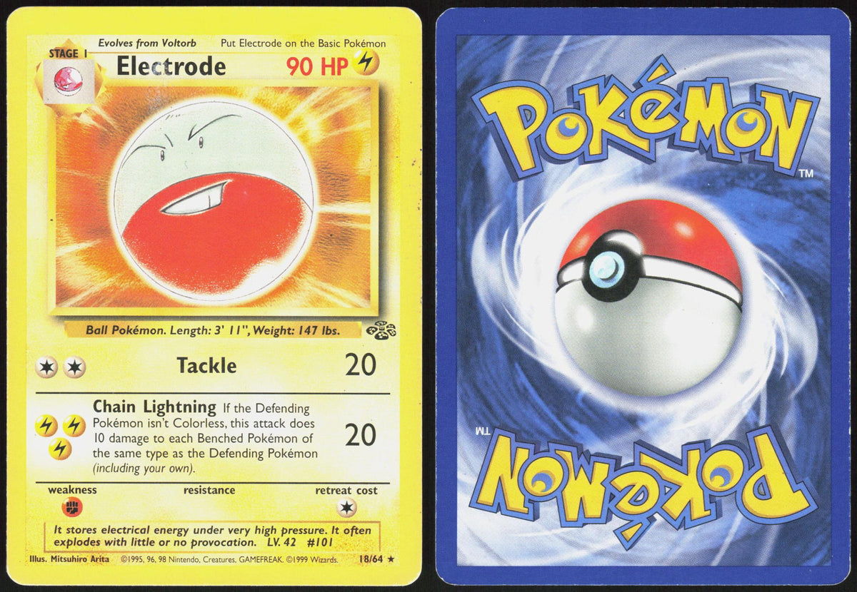 ELECTRODE 18/64 JUNGLE POKEMON RARE UNLIMITED MP