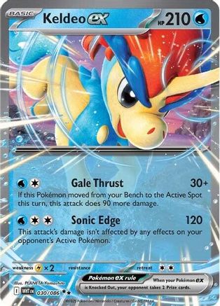 POKEMON TCG - Keldeo ex 030/086 SV White Flare - Double Rare