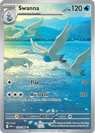 POKEMON TCG - Swanna 110/086 SV White Flare - Illustration Rare