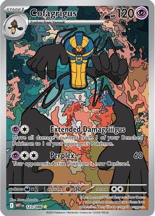 POKEMON TCG - Cofagrigus 123/086 SV White Flare - Illustration Rare