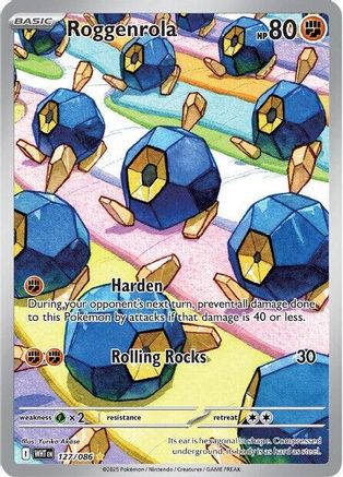 POKEMON TCG - Roggenrola 127/086 SV White Flare - Illustration Rare
