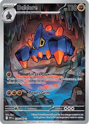 POKEMON TCG - Boldore 128/086 SV White Flare - Illustration Rare