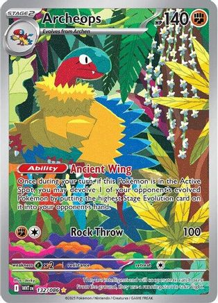 POKEMON TCG - Archeops 132/086 SV White Flare - Illustration Rare