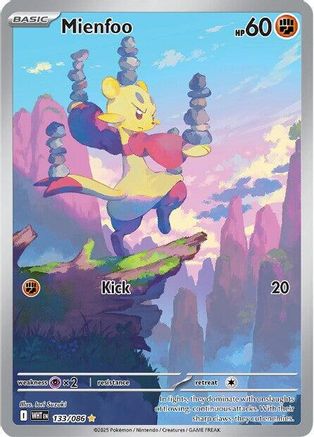 POKEMON TCG - Mienfoo 133/086 SV White Flare - Illustration Rare