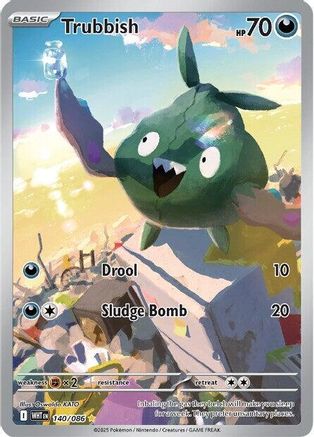 POKEMON TCG - Trubbish 140/086 SV White Flare - Illustration Rare