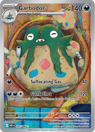 POKEMON TCG - Garbodor 141/086 SV White Flare - Illustration Rare
