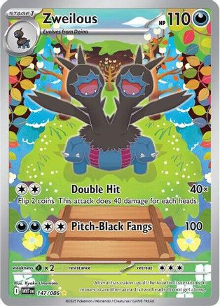 POKEMON TCG - Zweilous 147/086 SV White Flare - Illustration Rare