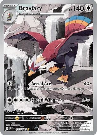 POKEMON TCG - Braviary 155/086 SV Black Bolt - Illustration Rare