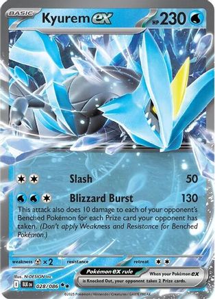 POKEMON TCG - Kyurem ex 028/086 SV Black Bolt - Double Rare