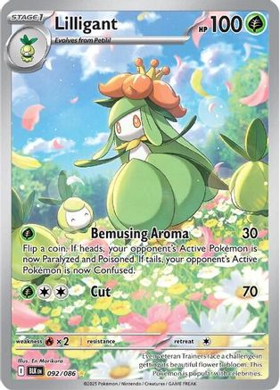 POKEMON TCG - Lilligant 092/086 SV Black Bolt - Illustration Rare