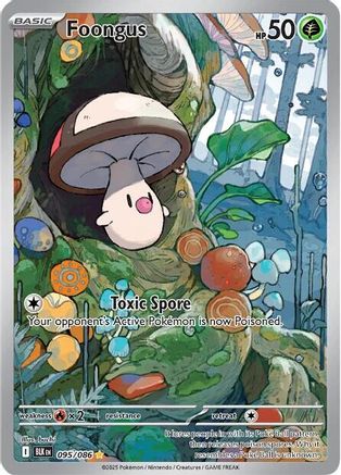 POKEMON TCG - Foongus 095/086 SV Black Bolt - Illustration Rare