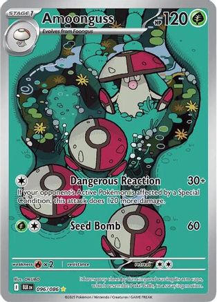 POKEMON TCG - Amoonguss 096/086 SV Black Bolt - Illustration Rare