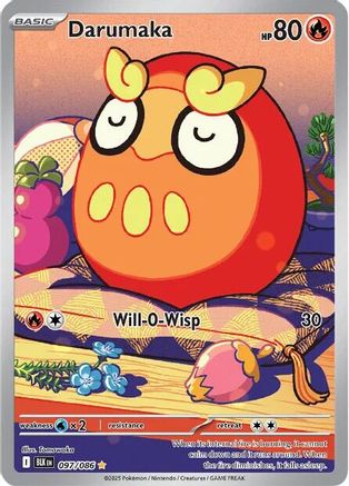 POKEMON TCG - Darumaka 097/086 SV Black Bolt - Illustration Rare