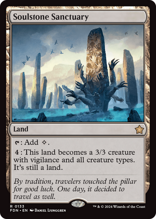 MAGIC: THE GATHERING  - Soulstone Sanctuary (FDN-133) - Foundations Foil