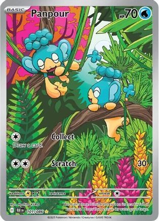 POKEMON TCG - Panpour 101/086 SV Black Bolt - Illustration Rare
