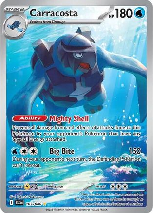 POKEMON TCG - Carracosta 107/086 SV Black Bolt - Illustration Rare