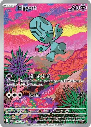 POKEMON TCG - Elgyem 120/086 SV Black Bolt - Illustration Rare