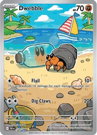 POKEMON TCG - Dwebble 129/086 SV Black Bolt - Illustration Rare