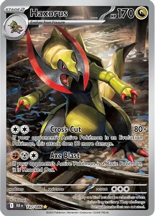 POKEMON TCG - Haxorus 147/086 SV Black Bolt - Illustration Rare