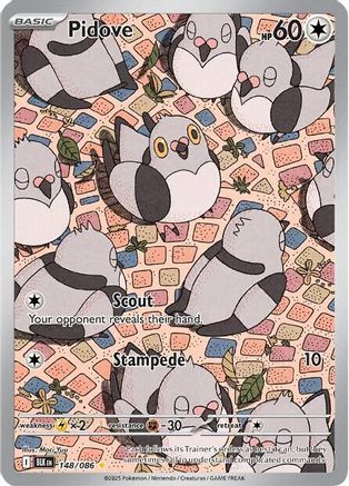 POKEMON TCG - Pidove 148/086 SV Black Bolt - Illustration Rare