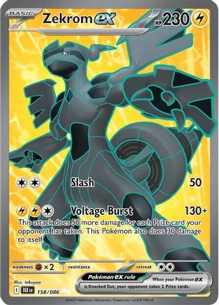 POKEMON TCG - Zekrom ex 158/086 SV Black Bolt - Ultra Rare