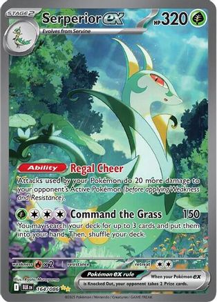 POKEMON TCG - Serperior ex 164/086 SV Black Bolt - Special Illustration Rare