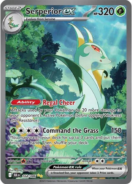 POKEMON TCG - SERPERIOR EX 164/086 BLACK BOLT SPECIAL ILLUSTRATION RARE