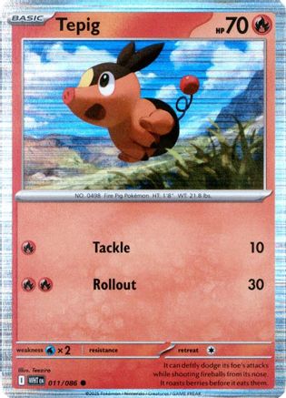POKEMON TCG - Tepig 011/086 Miscellaneous Cards & Products - Common
