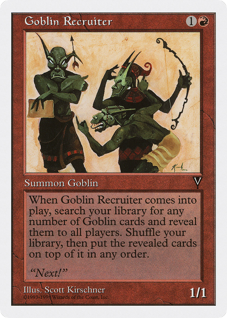MAGIC: THE GATHERING  - Goblin Recruiter (ATH-038) - Anthologies