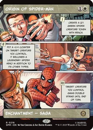 MAGIC: THE GATHERING  - Origin of Spider-Man (Borderless) (SPM-218) - Marvel's Spider-Man