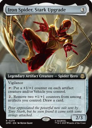 MAGIC: THE GATHERING  - Iron Spider, Stark Upgrade (Extended Art) (SPM-279) - Marvel's Spider-Man