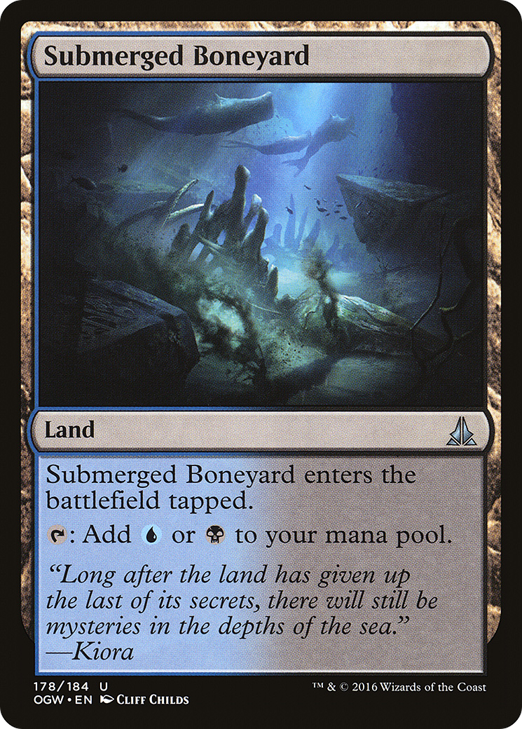 MAGIC: THE GATHERING  - Submerged Boneyard (OGW-178) - Oath of the Gatewatch Foil