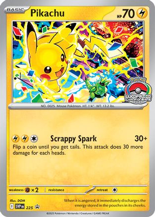 POKEMON TCG - Pikachu 225 SV Scarlet & Violet Promo Cards - Promo