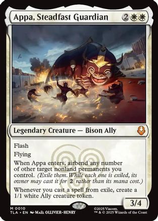 MAGIC: THE GATHERING  - Appa, Steadfast Guardian (TLA-010) - Avatar: The Last Airbender