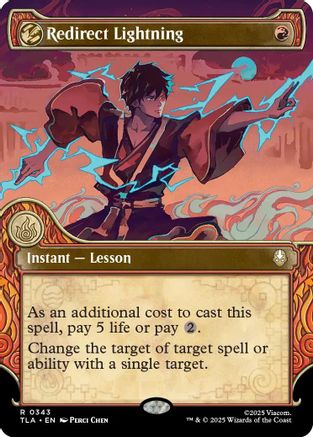 MAGIC: THE GATHERING  - Redirect Lightning (Showcase) (TLA-343) - Avatar: The Last Airbender